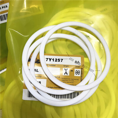 7Y1257 7Y-1257 Sollevatore Tift Sterzo Cilindro idraulico Caricatore Kit di guarnizioni PTFE Bianco Guarnizione di backup