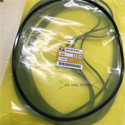 423-33-31411 4213331411 Anello di supporto nero NBR per kit di guarnizioni del cilindro idraulico